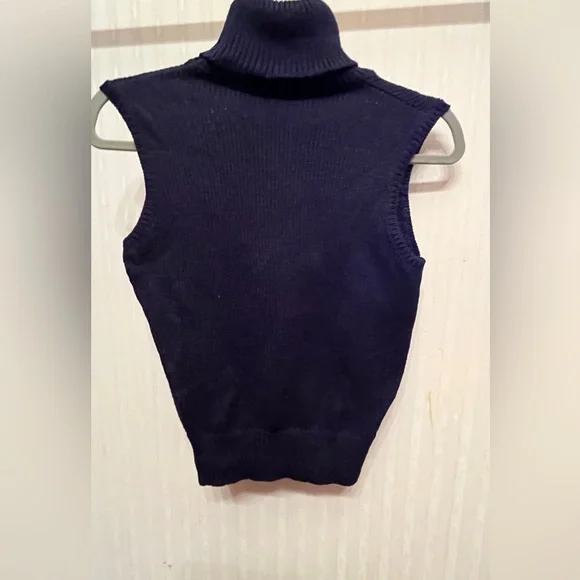 Ralph Lauren Purple Label Collection Deep 
Navy Blue Turtleneck Sweater Knit - Picture 9 of 11